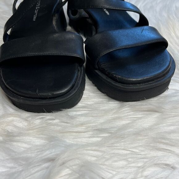 Croft & Barrow St. Catherine Strappy Flat Sandals Black Size 6.5 - Picture 7 of 7